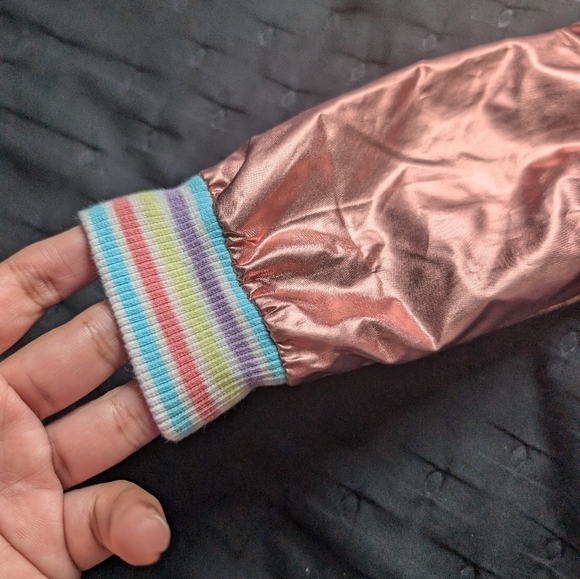 First impressions/ rose gold bomber size 3-6 months - Picture 6 of 7